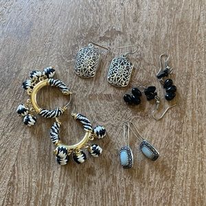 Lot of four fashion earrings